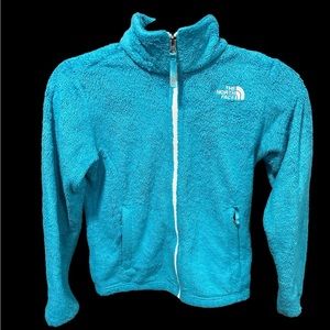 North Face girls fleece Aqua‎ 10/12 in very good condition